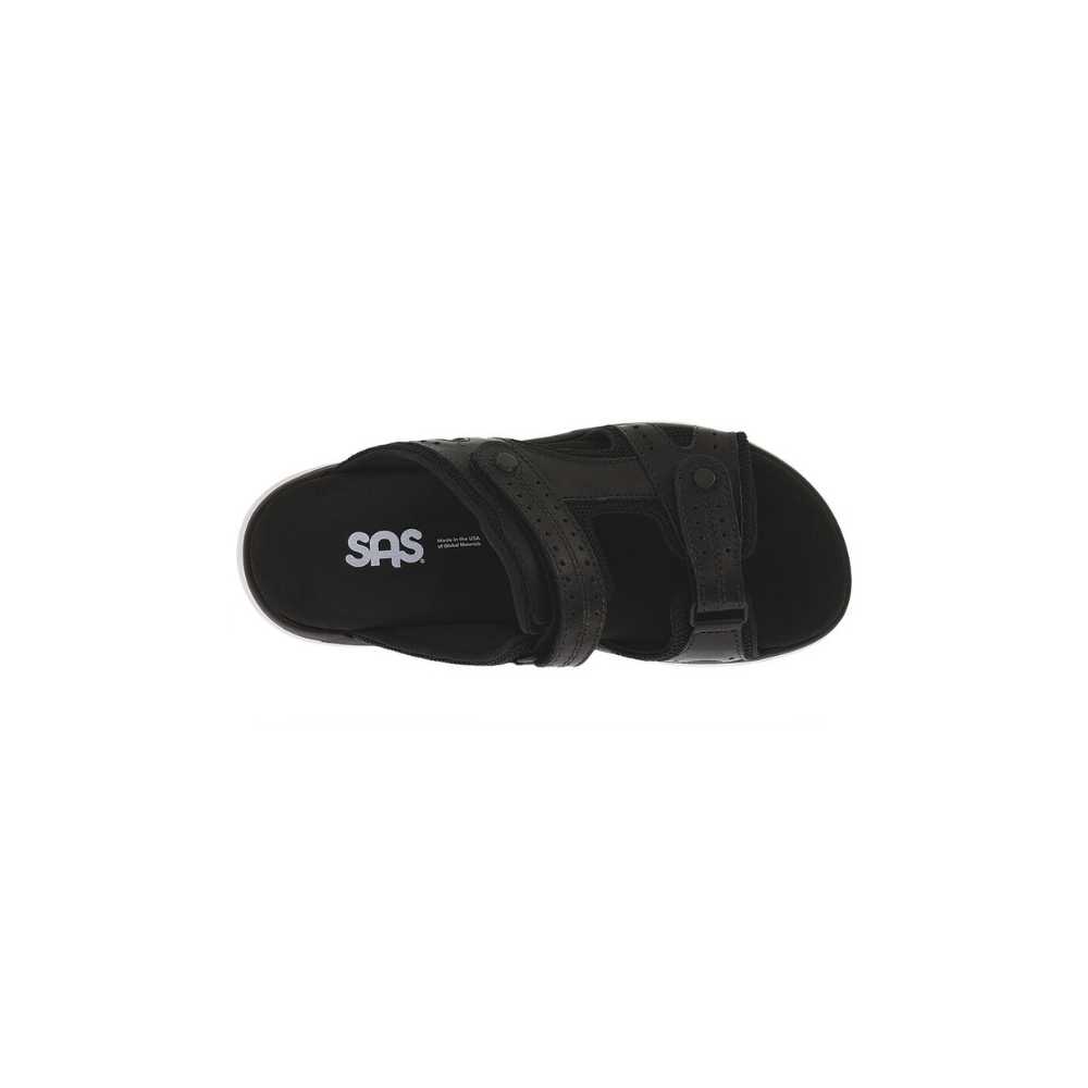 SAS Women's Embark Slide - Leather Sandal - Black