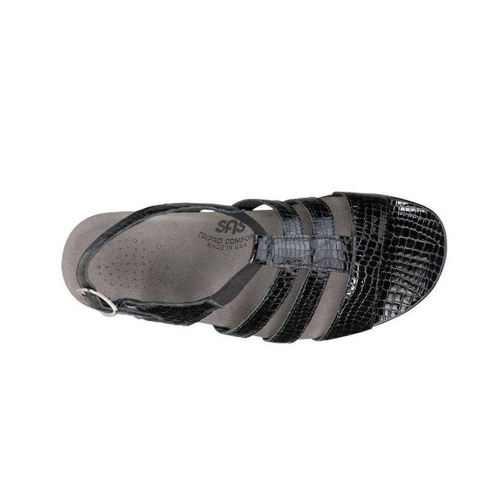 SAS Women’s Allegro Heeled Sandals - Black Croc