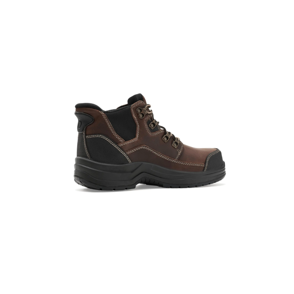 OrthoFeet Women's Quartz Slip-Resistant Work Boot - Brown