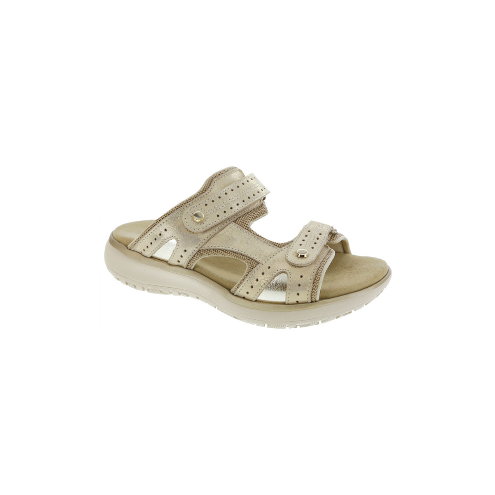 SAS Women's Embark Slide - Leather Sandal - Soft Gold
