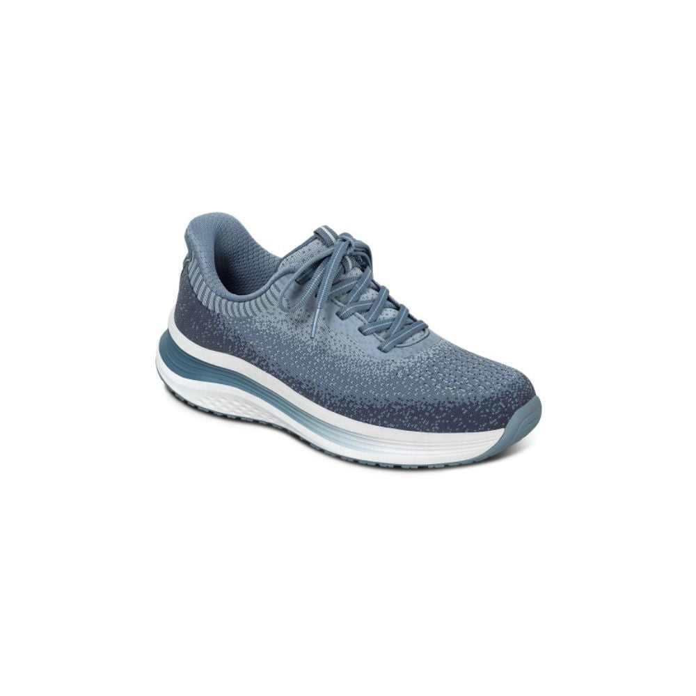 OrthoFeet Women's Nira Hands Free Sneaker - Light Slate Blue