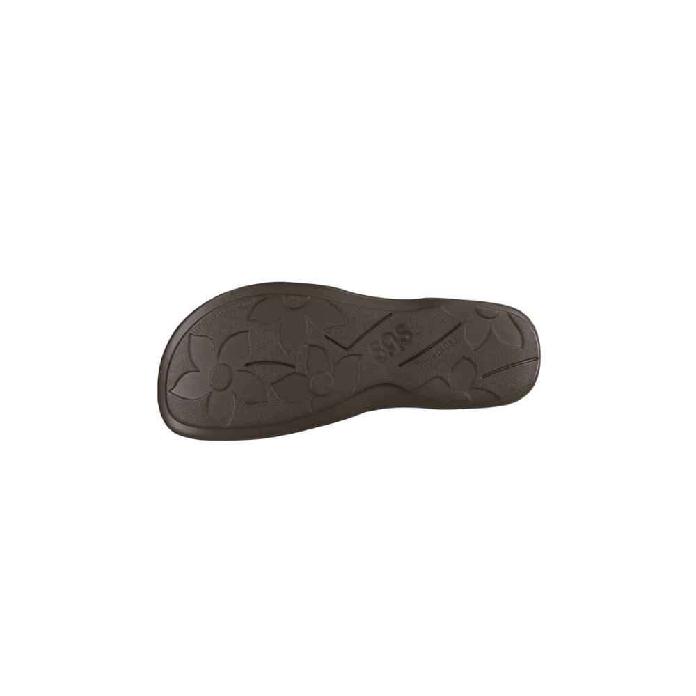 SAS Women's Clover T-Strap Sandal - Comfort Slip-On - Space Nero