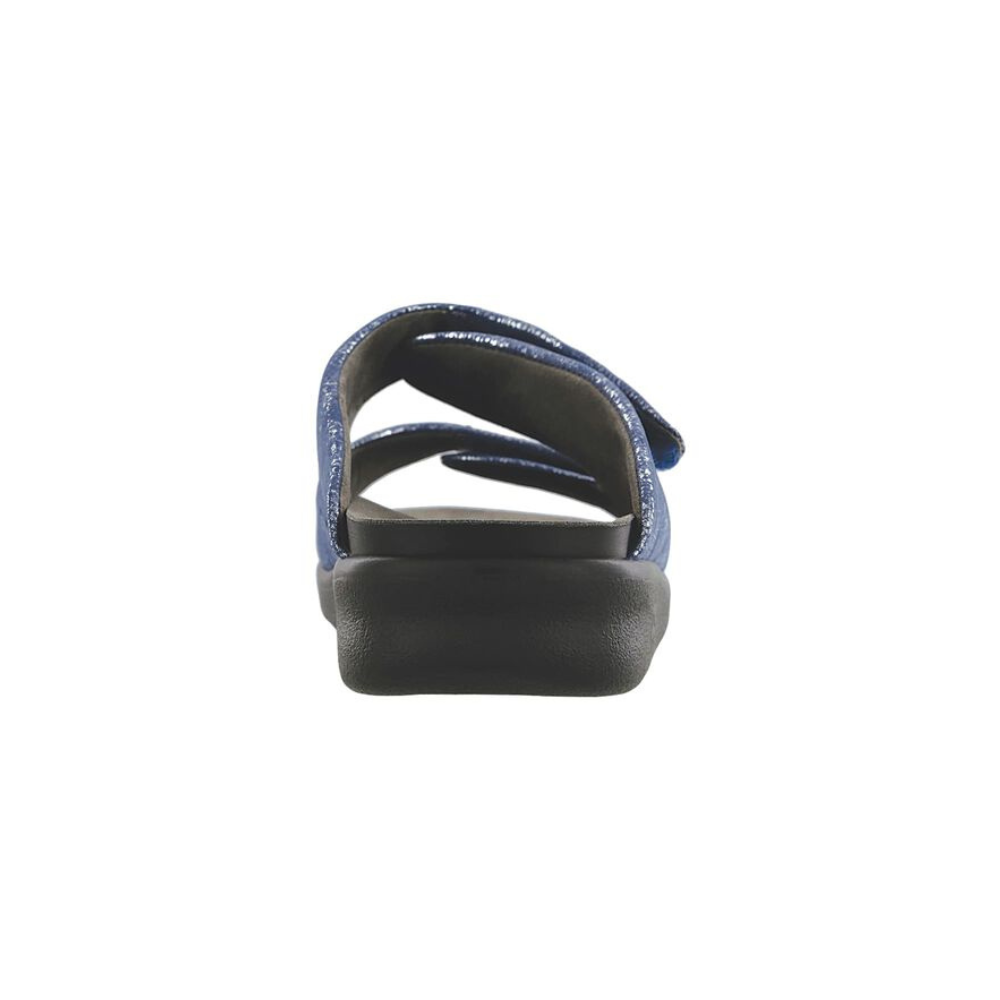 SAS Women's Cozy - Comfort Adjustable Sandal - Silver Blue