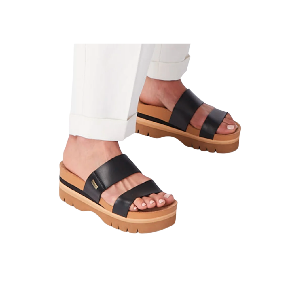 REEF Cushion Vista Higher Women’s Sandals – Black
