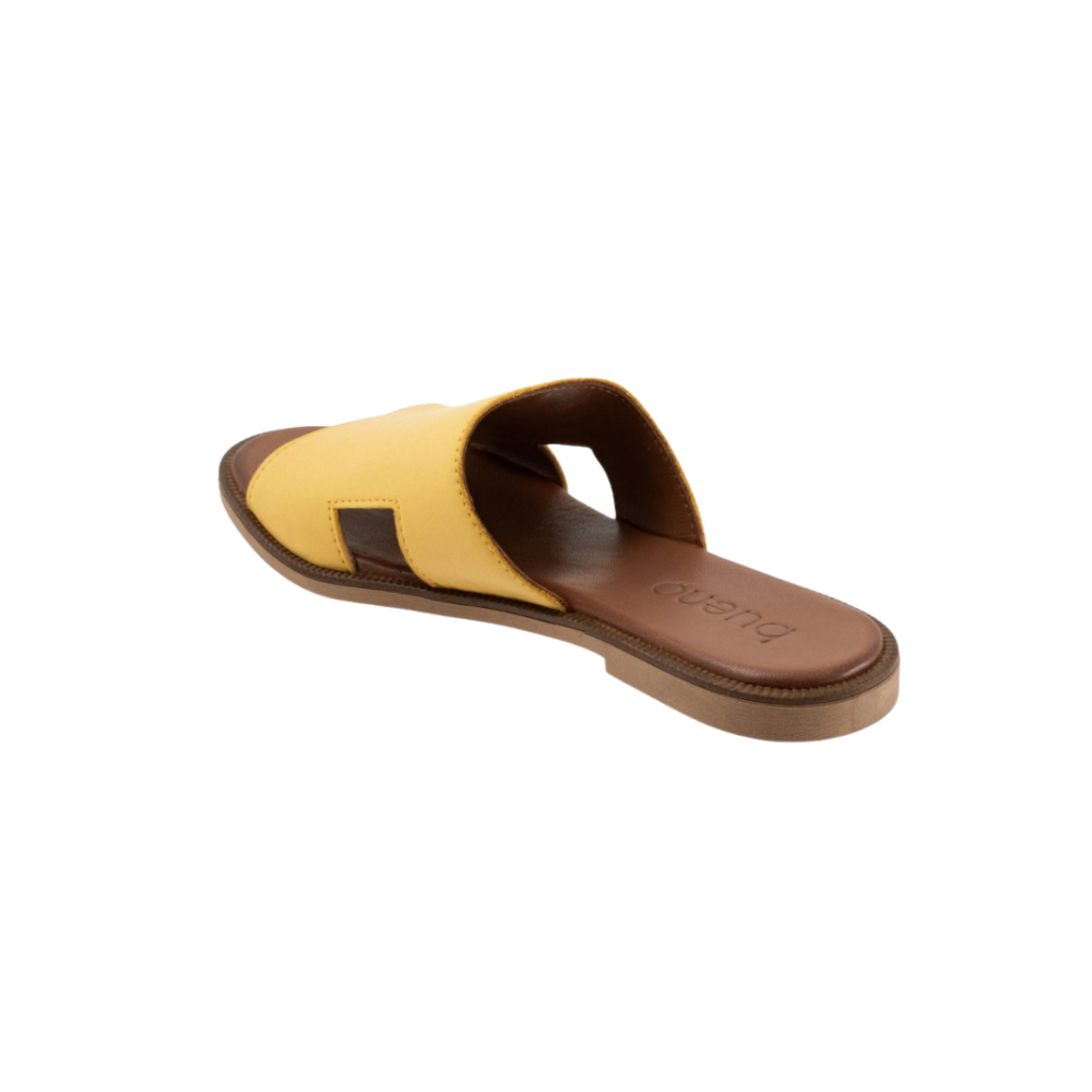 Bueno Women's Hendrix Leather Slide - Yellow