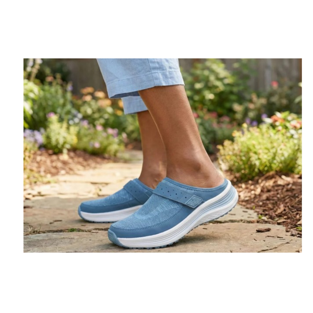 Orthofeet Iris Women’s Comfort Clog - Blue