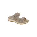 SAS Women's Embark Slide - Leather Sandal - Taupe/Pink