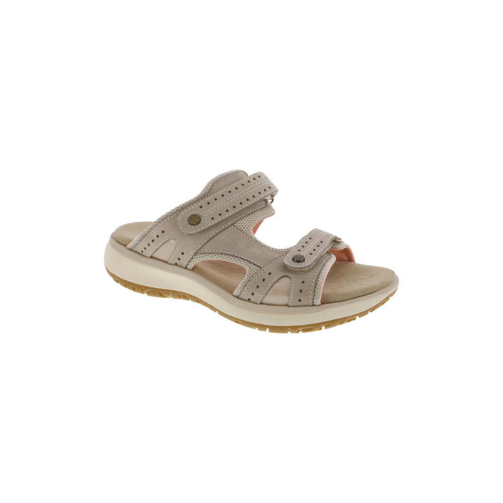SAS Women's Embark Slide - Leather Sandal - Taupe/Pink