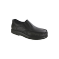 SAS Men's Side Gore - Leather Loafer - Black Smooth