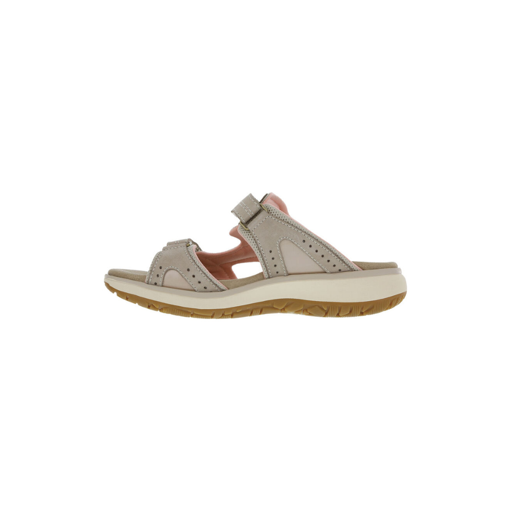 SAS Women's Embark Slide - Leather Sandal - Taupe/Pink