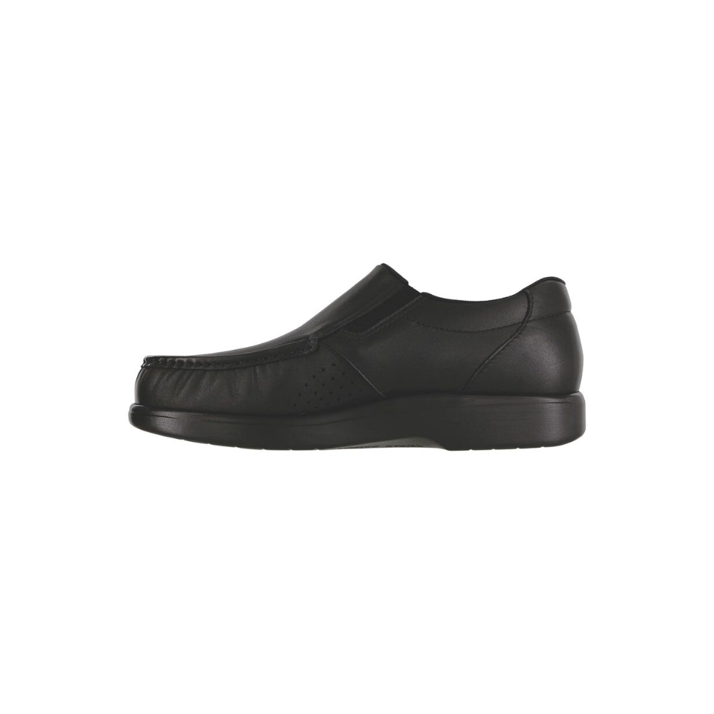 SAS Men's Side Gore - Leather Loafer - Black Smooth