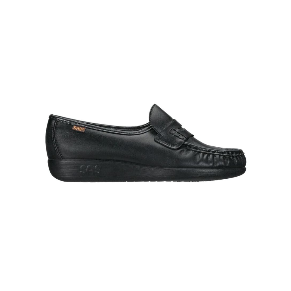 SAS Women's Classic - Leather Comfort Slip-On Loafer - Black