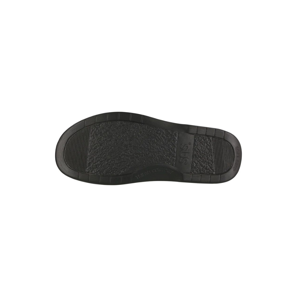 SAS Men's Side Gore - Leather Loafer - Black Smooth