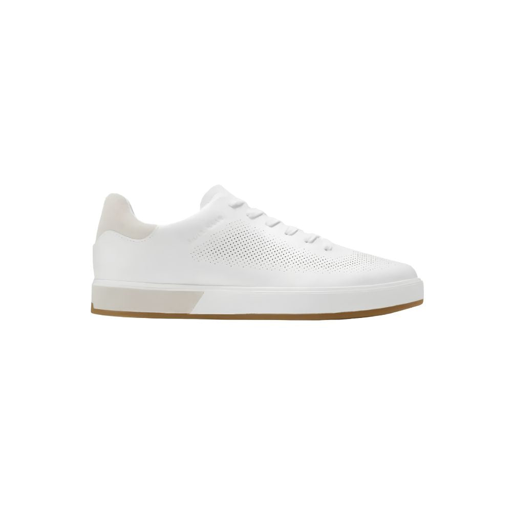Cole Haan Men’s GrandPrø Angleace Sneakers – Optic White / Silver Birch