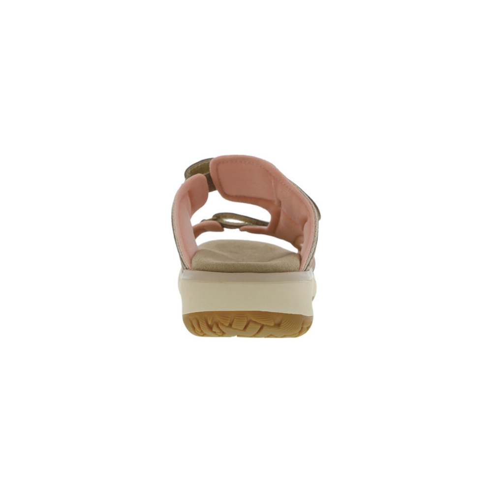 SAS Women's Embark Slide - Leather Sandal - Taupe/Pink
