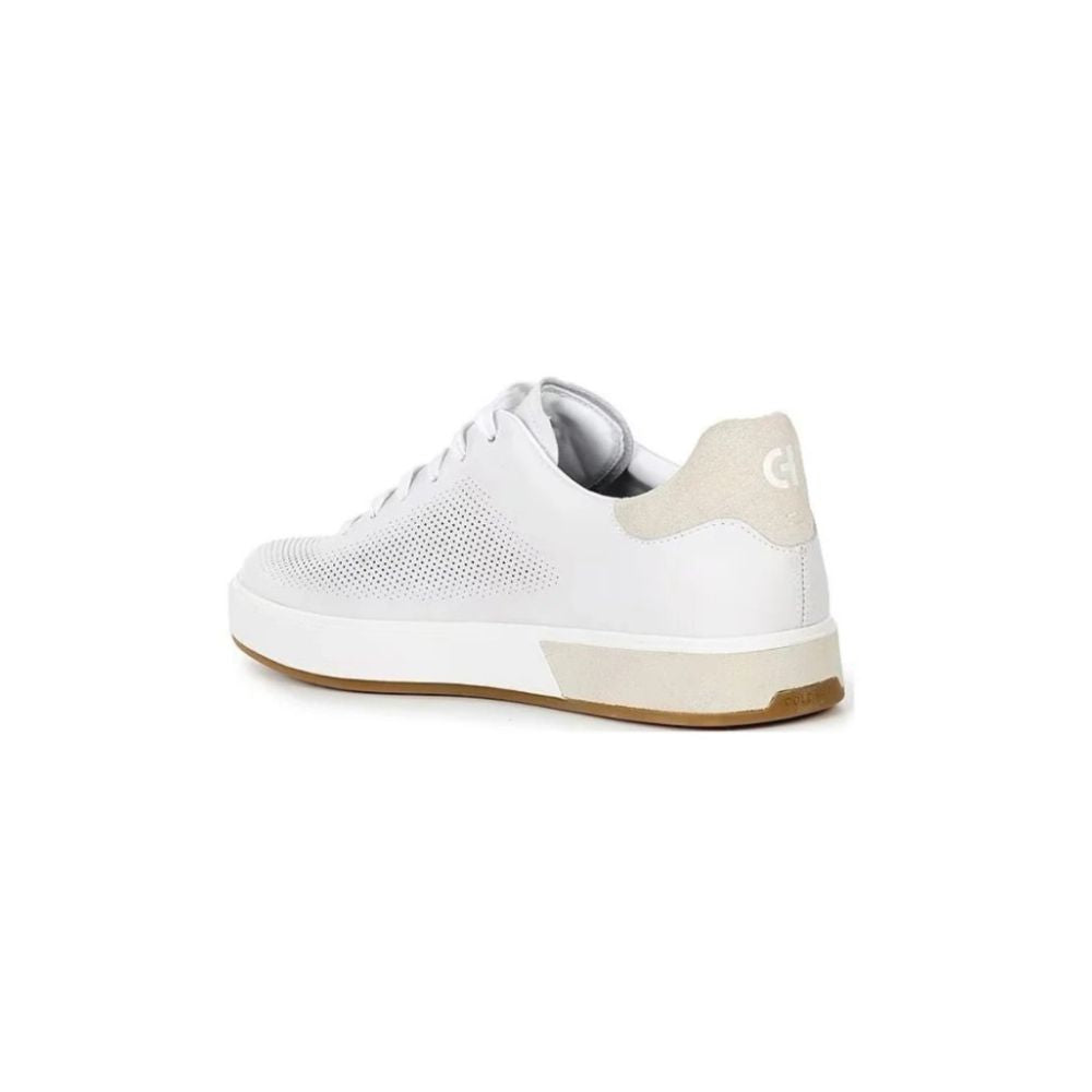 Cole Haan Men’s GrandPrø Angleace Sneakers – Optic White / Silver Birch