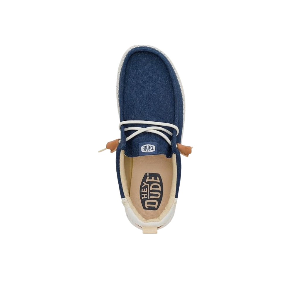 Hey Dude Men’s Wally Craft Linen - Sargasso Blue / White - 43086
