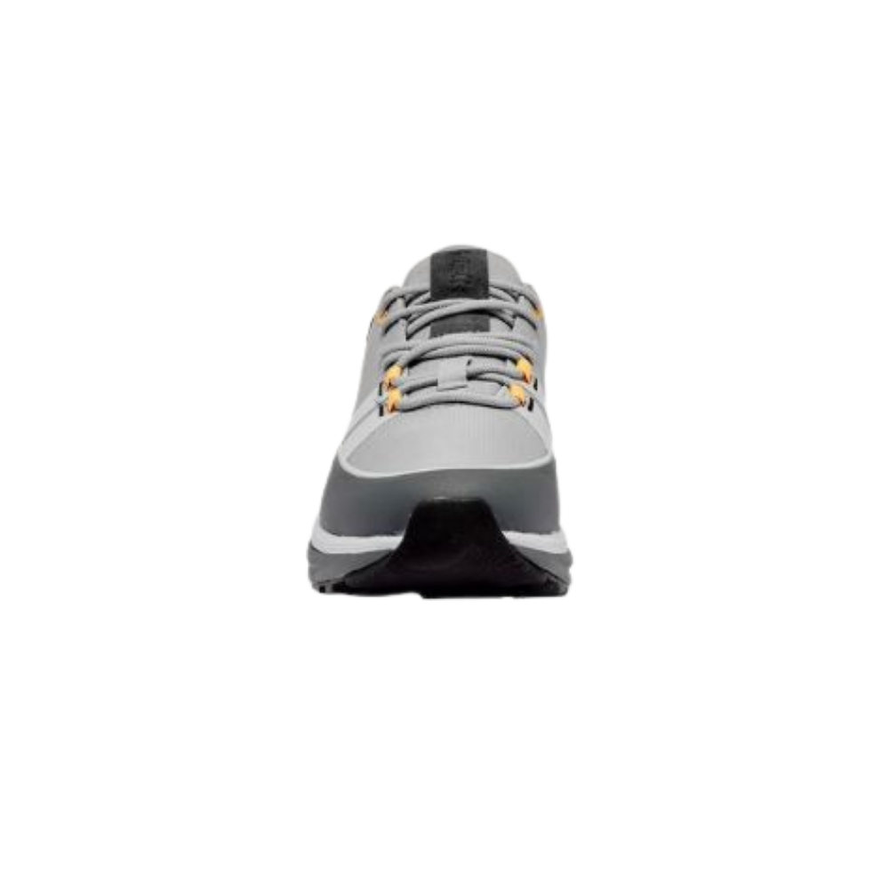 Kizik Men's London AT Hands Free Leather All Terrain Sneakers-Alloy/Poppyseed