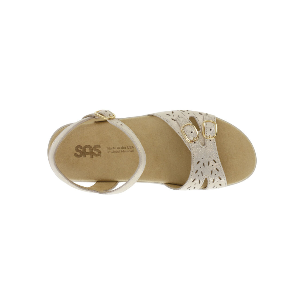 SAS Women's Duo - Quarter Strap Comfort Sandal - Soft Gold