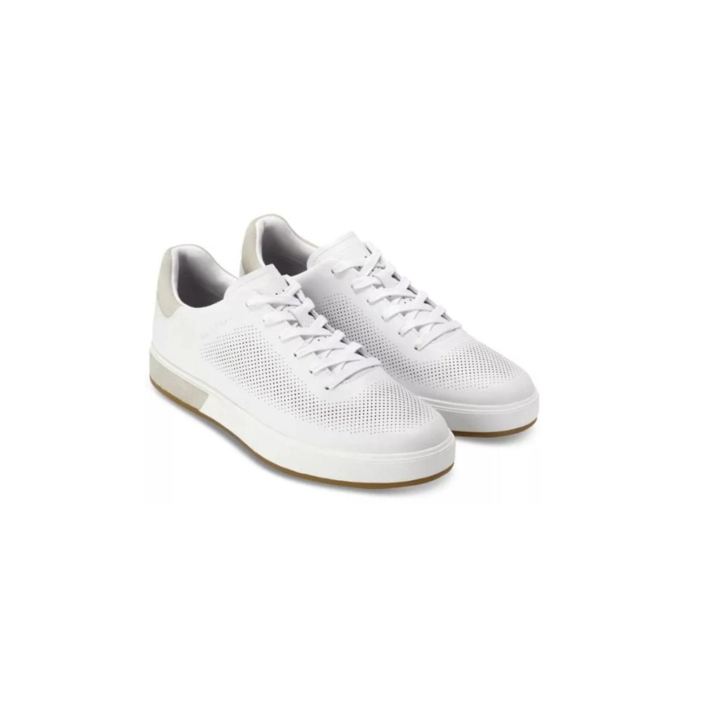 Cole Haan Men’s GrandPrø Angleace Sneakers – Optic White / Silver Birch