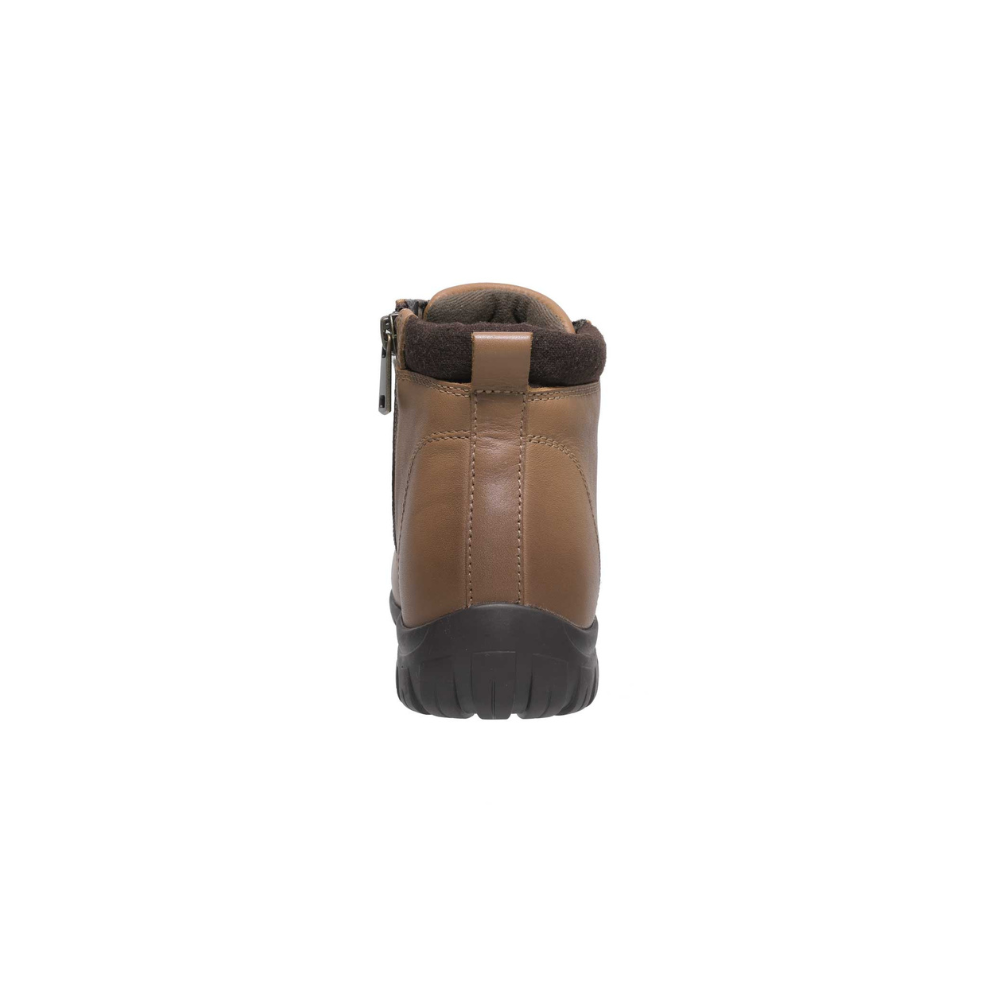 Propét Women's Delaney Leather Everyday Comfort Ankle Boot - Brown