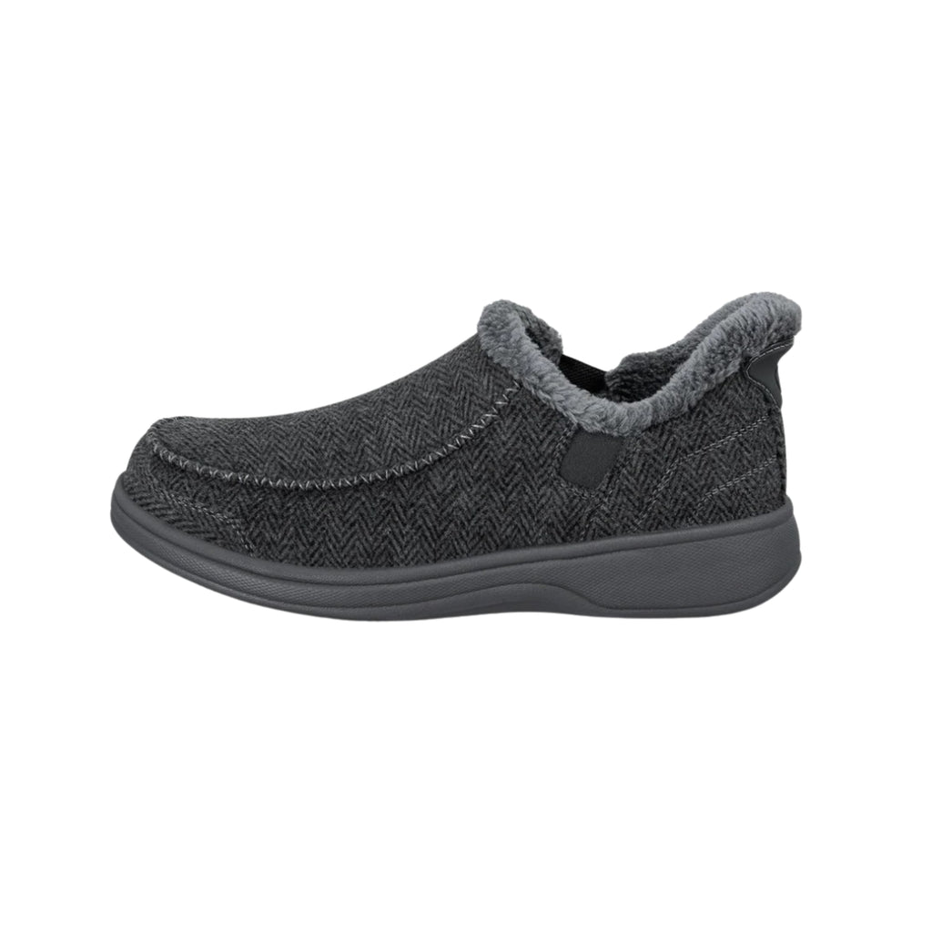 Orthofeet Men’s Vito Hands-Free Slip-On Sneakers – Charcoal