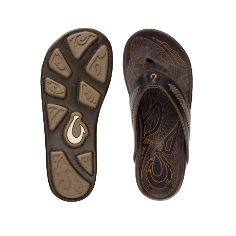 OluKai Men's Mea Ola Mano Leather Sandals