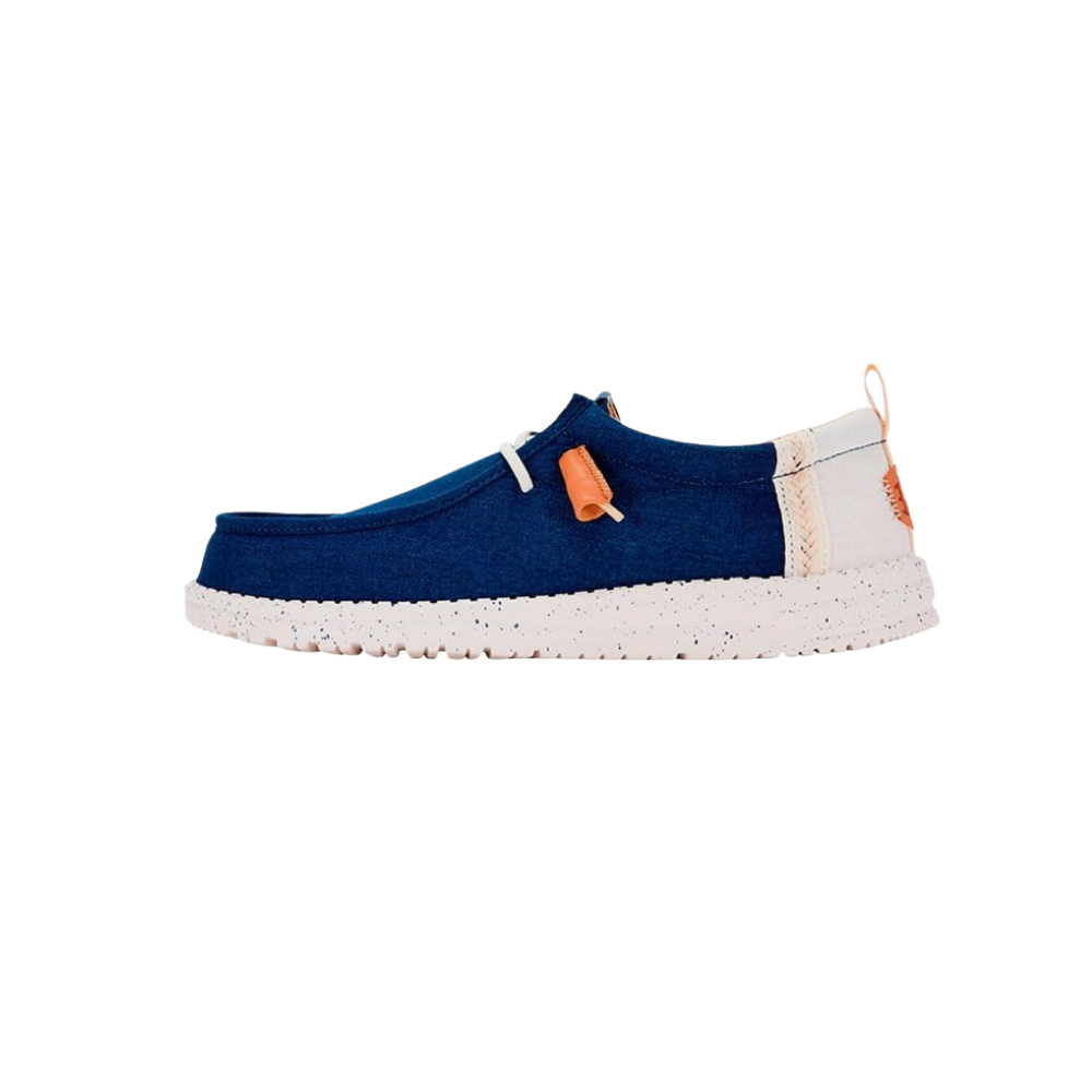 Hey Dude Men’s Wally Craft Linen - Sargasso Blue / White - 43086