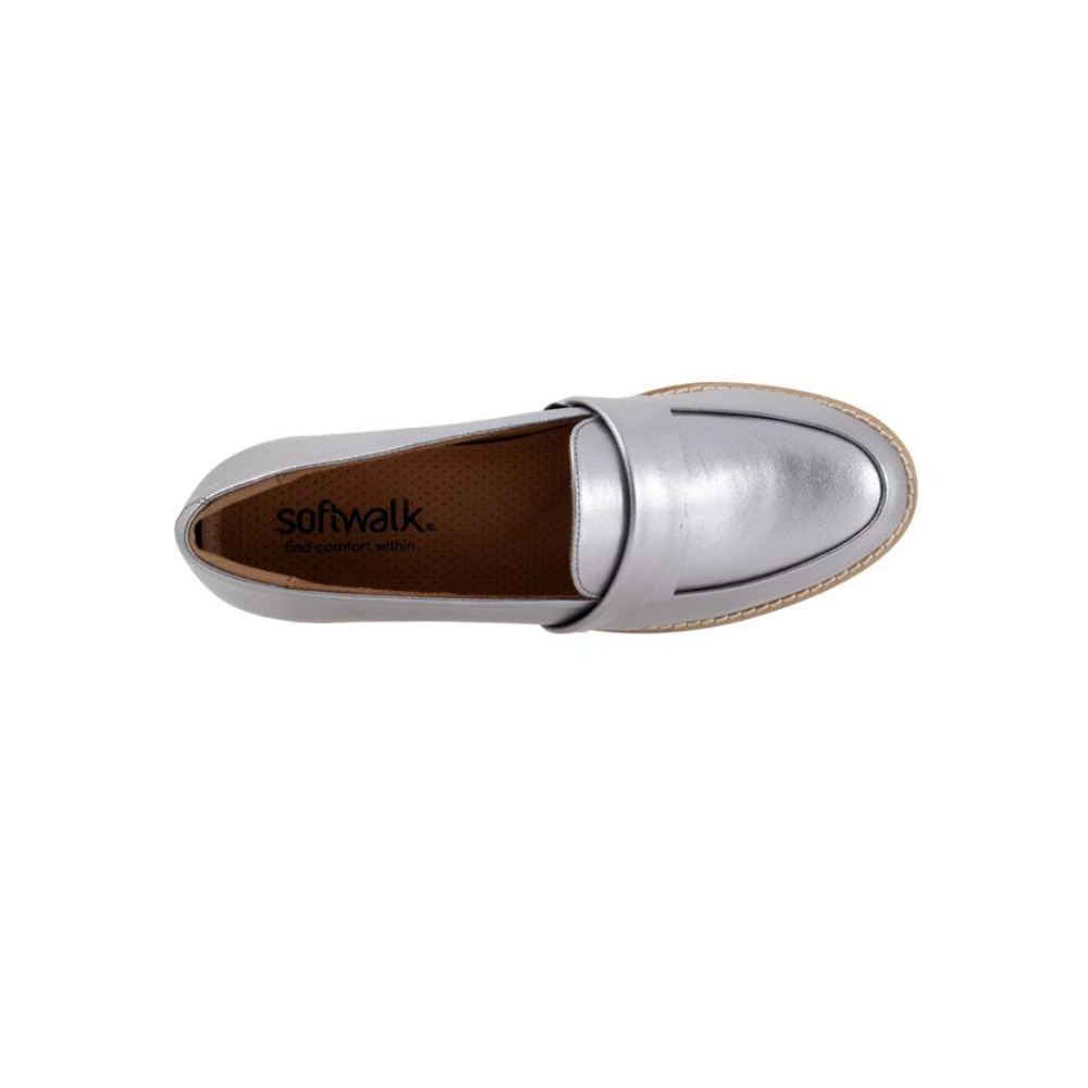 SoftWalk Women's Walsh Leather Comfort Loafer - Pewter