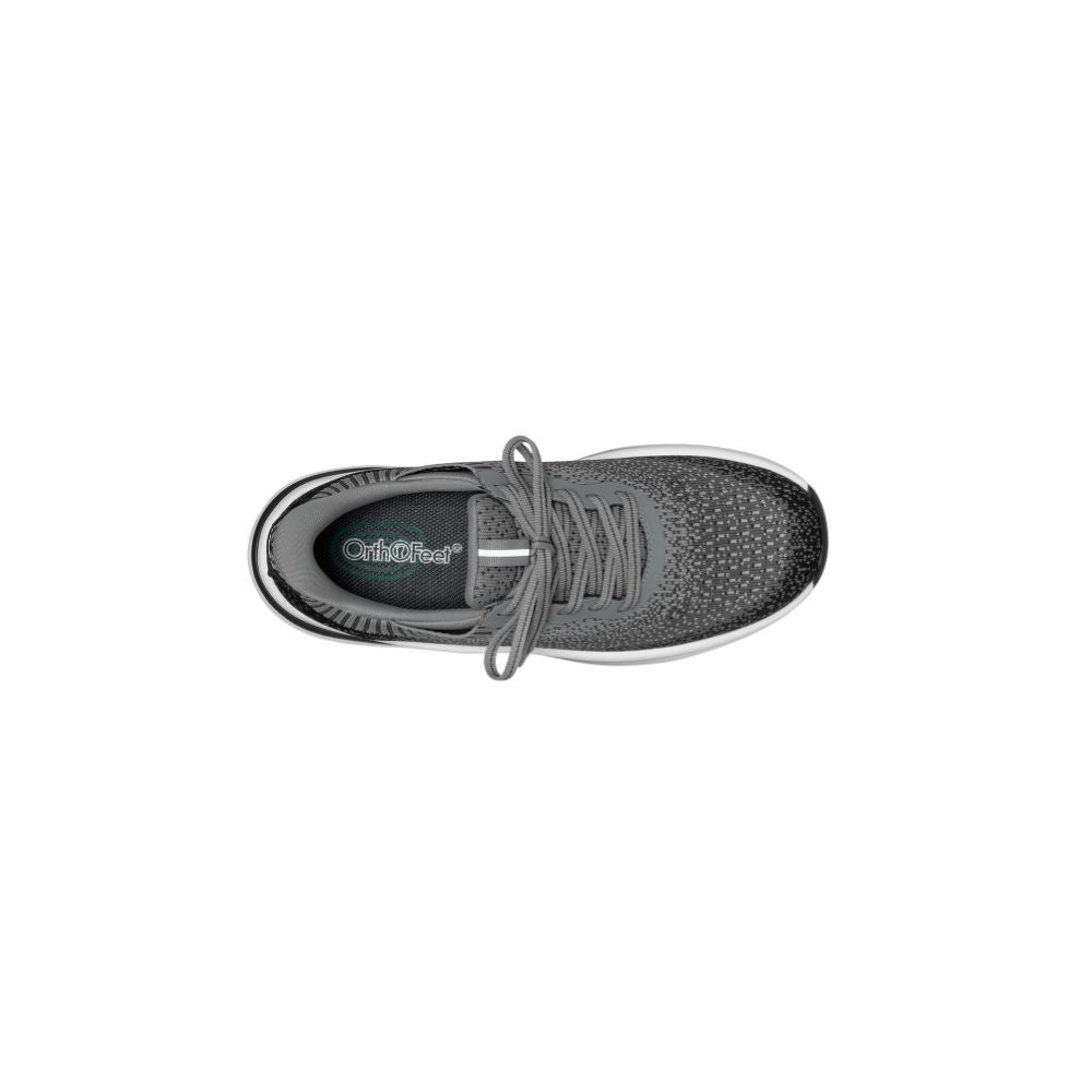 OrthoFeet Women's Nira Hands Free Sneaker - Black/Gray