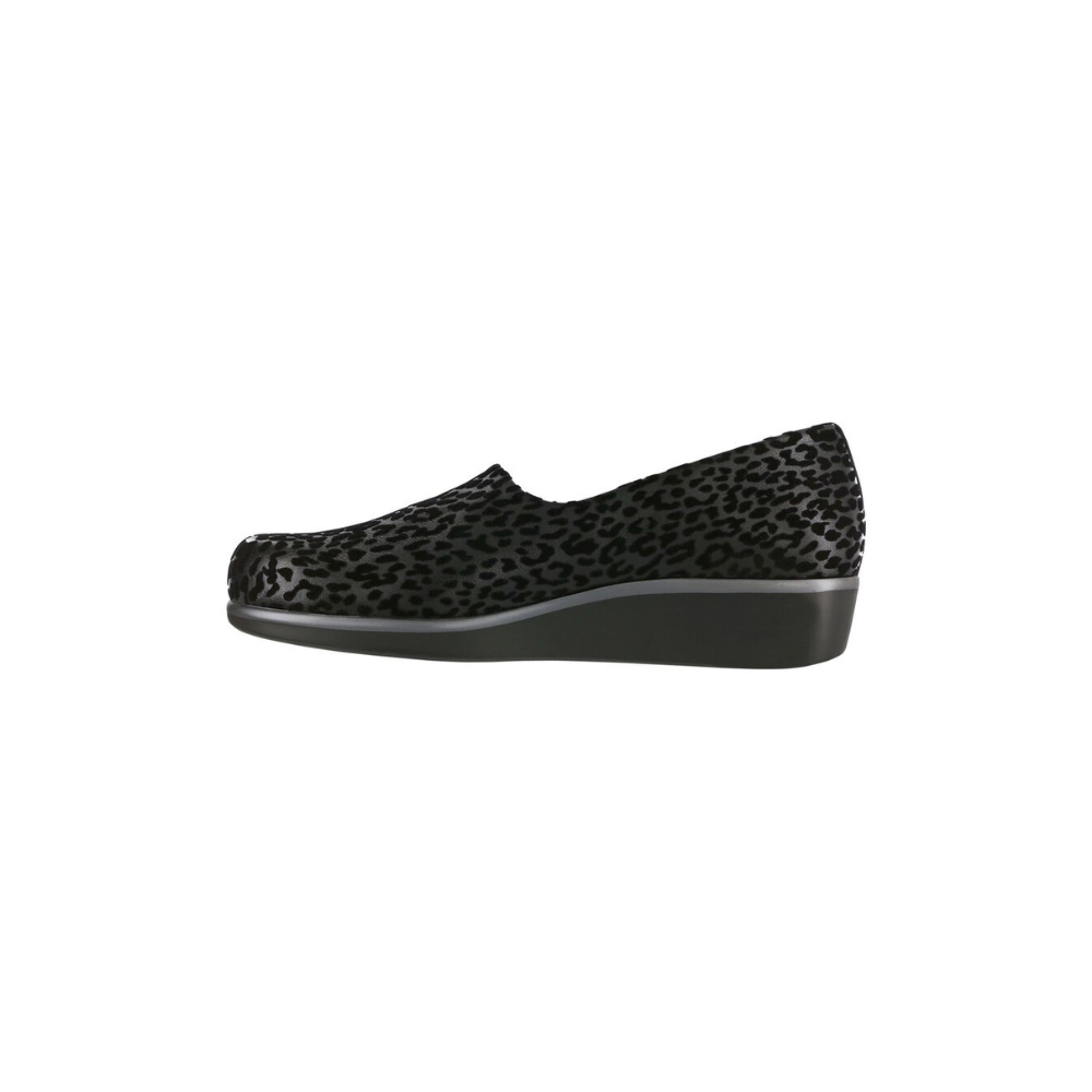 SAS Women's Bliss Comfort Slip-On Wedge - Black Leopard
