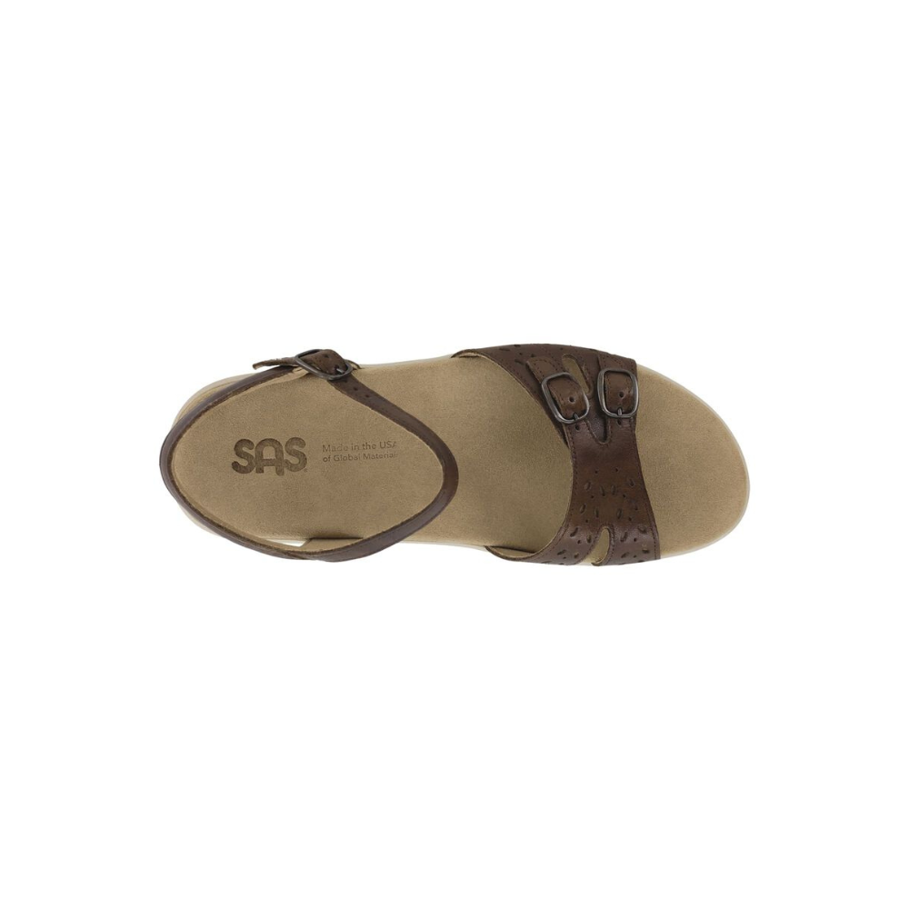 SAS Women's Duo - Quarter Strap Comfort Sandal - Darkwood