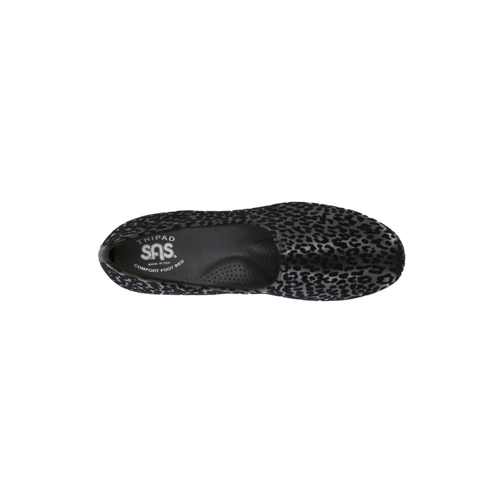 SAS Women's Bliss Comfort Slip-On Wedge - Black Leopard