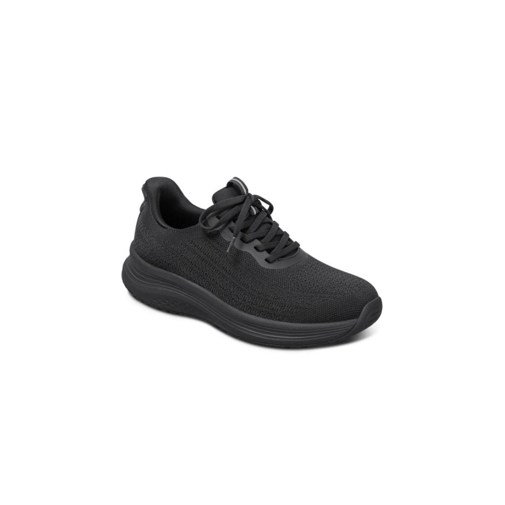 OrthoFeet Women's Nira Hands Free Sneaker - Black/Black