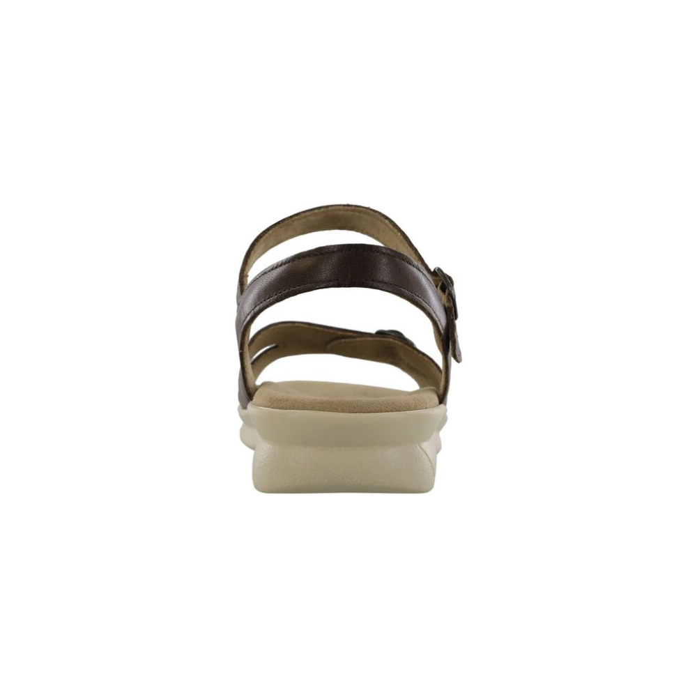 SAS Women's Duo - Quarter Strap Comfort Sandal - Darkwood