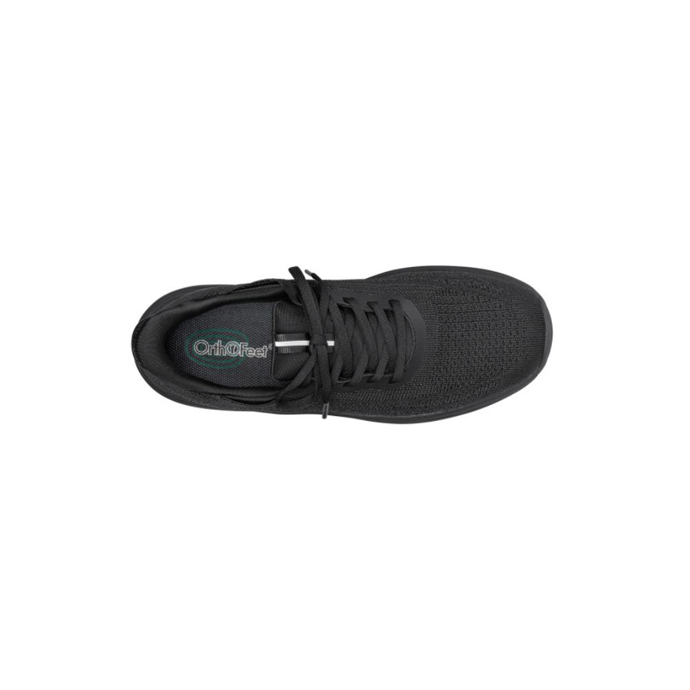 OrthoFeet Women's Nira Hands Free Sneaker - Black/Black