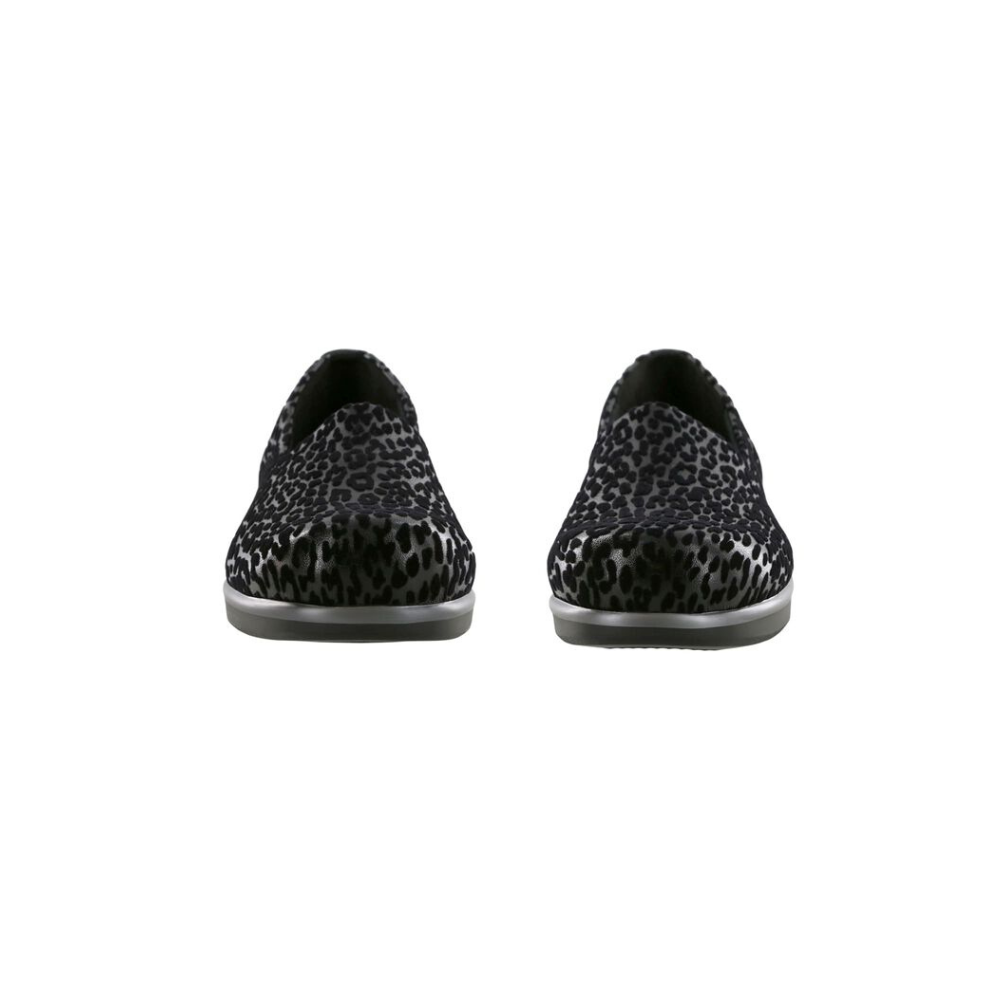 SAS Women's Bliss Comfort Slip-On Wedge - Black Leopard