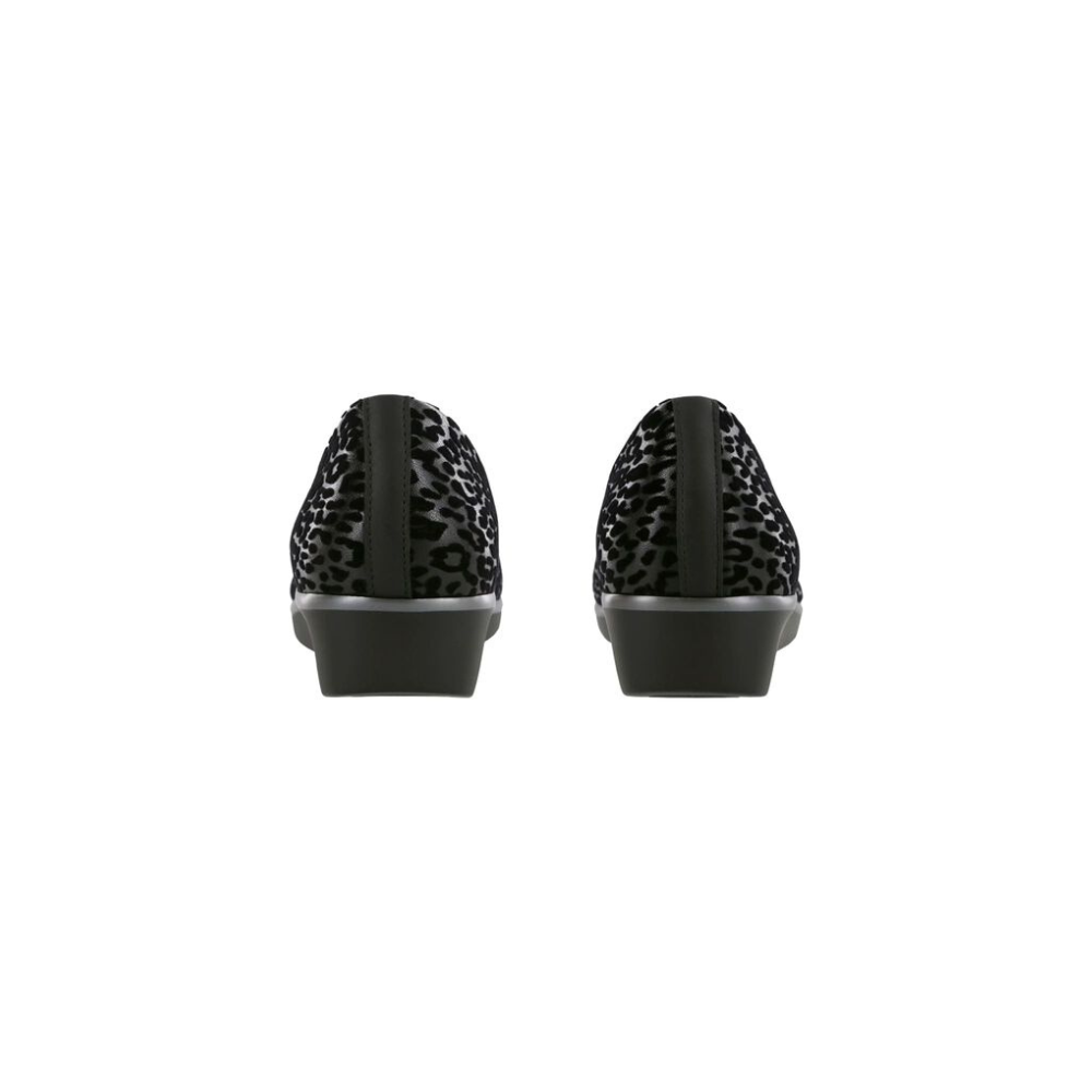 SAS Women's Bliss Comfort Slip-On Wedge - Black Leopard