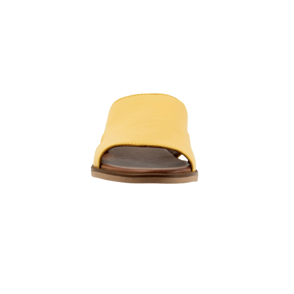 Bueno Women's Hendrix Leather Slide - Yellow