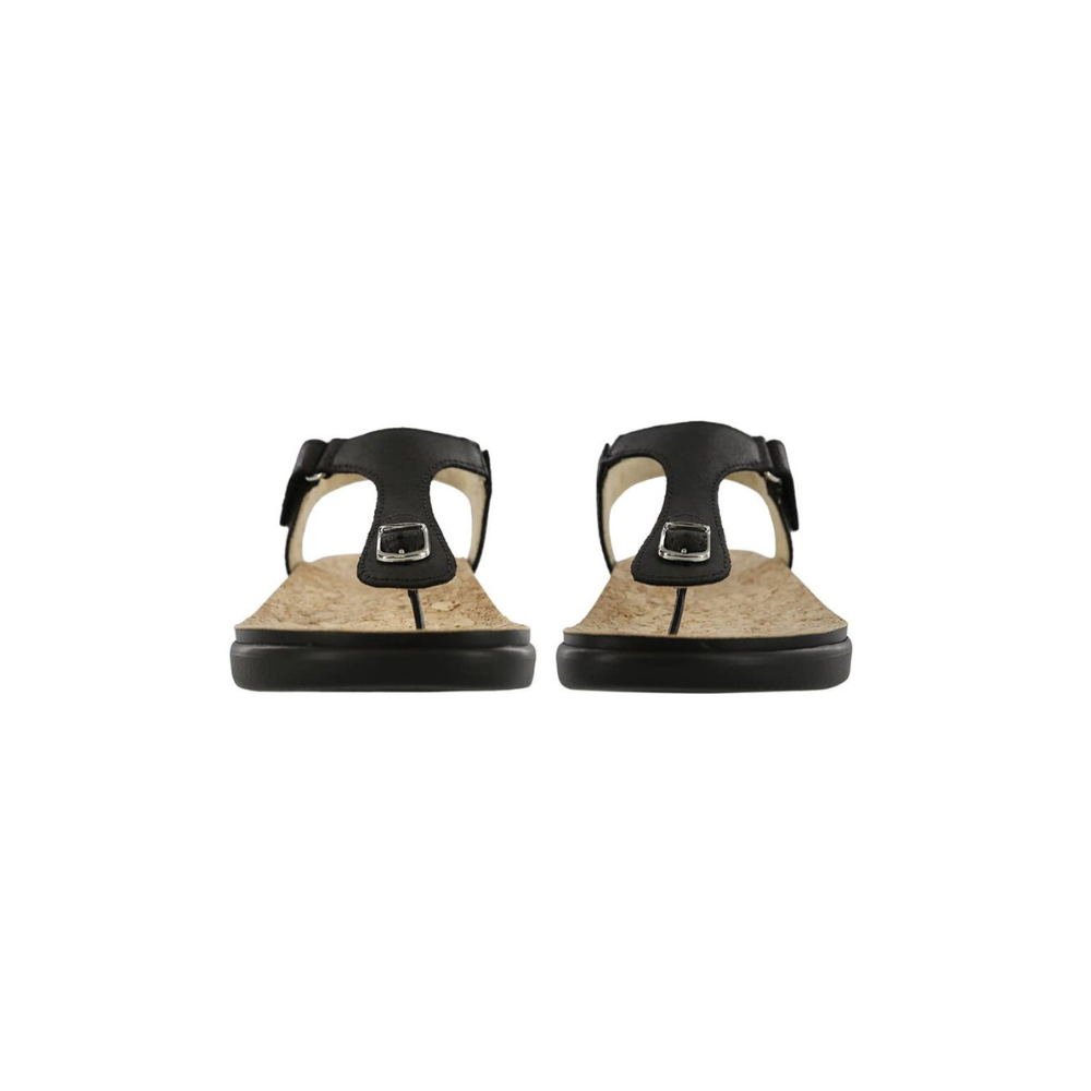 SAS Women's Marina - Leather Comfort Sandal - Black