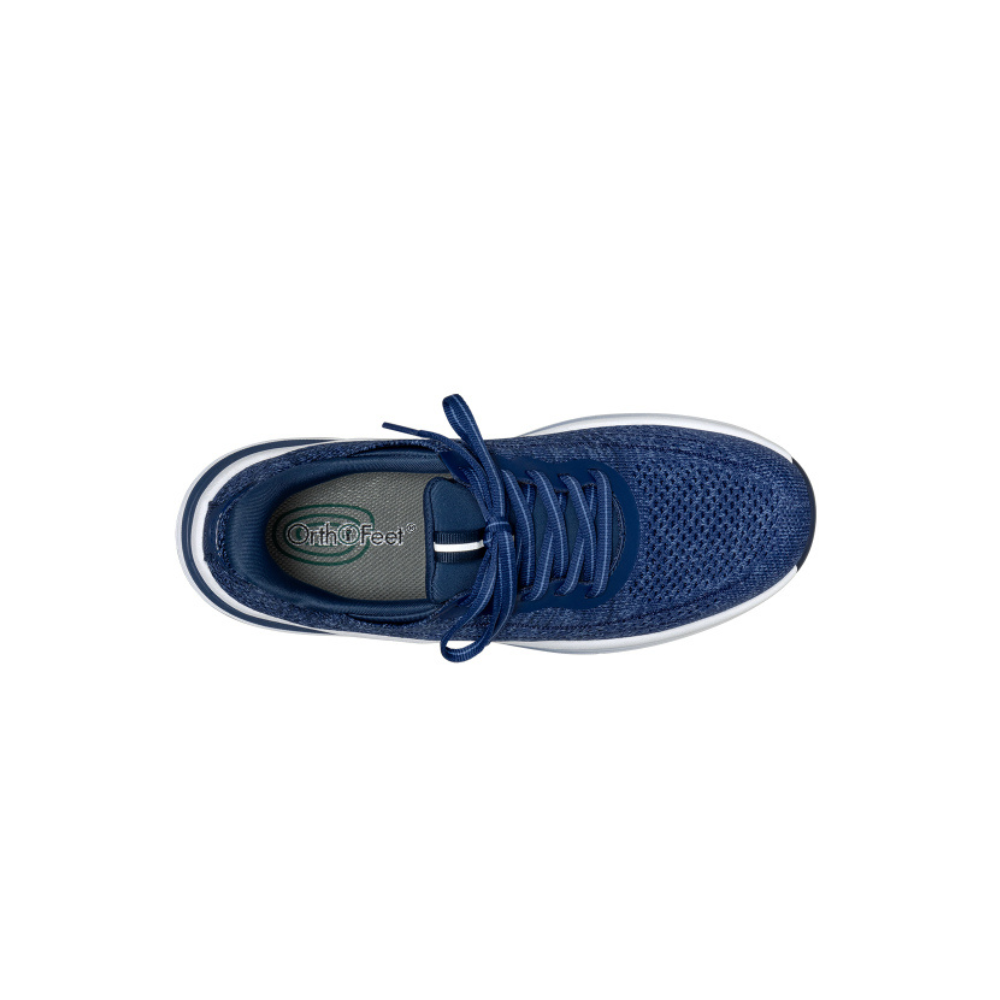 OrthoFeet Women's Nira Hands Free Sneaker - Indigo Blue