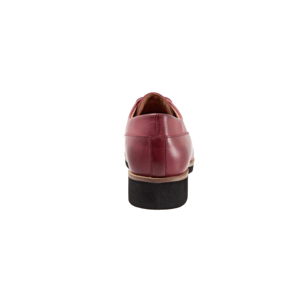 SoftWalk Whitby Women's Leather Derby Oxford - Dark Red