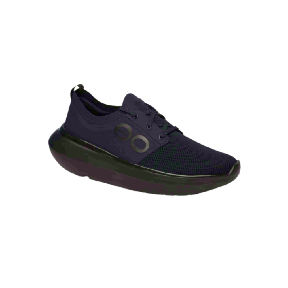 OOFOS Classic Black Men's Lace-Up Shoes - Timeless Oxford Style
