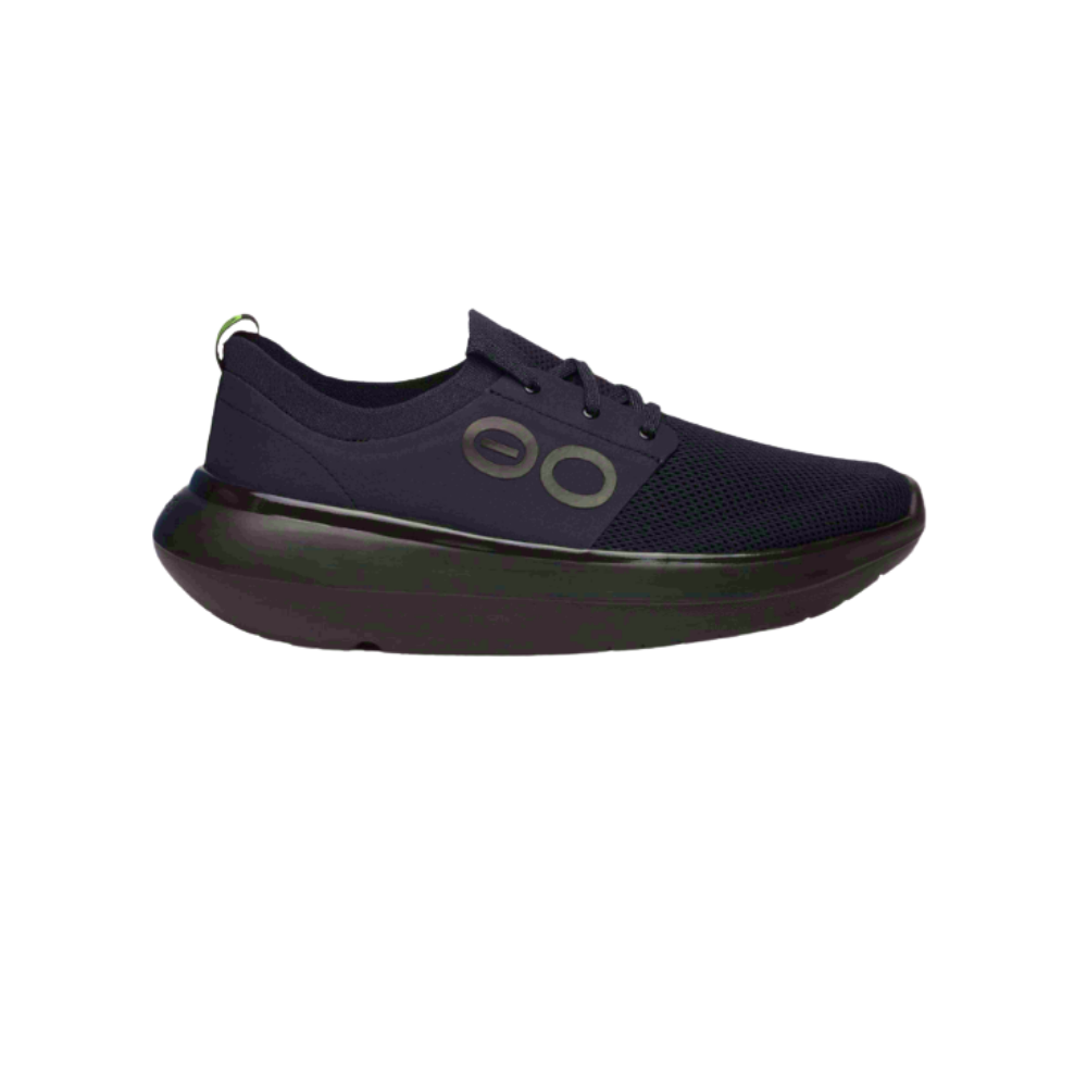 OOFOS Classic Black Men's Lace-Up Shoes - Timeless Oxford Style