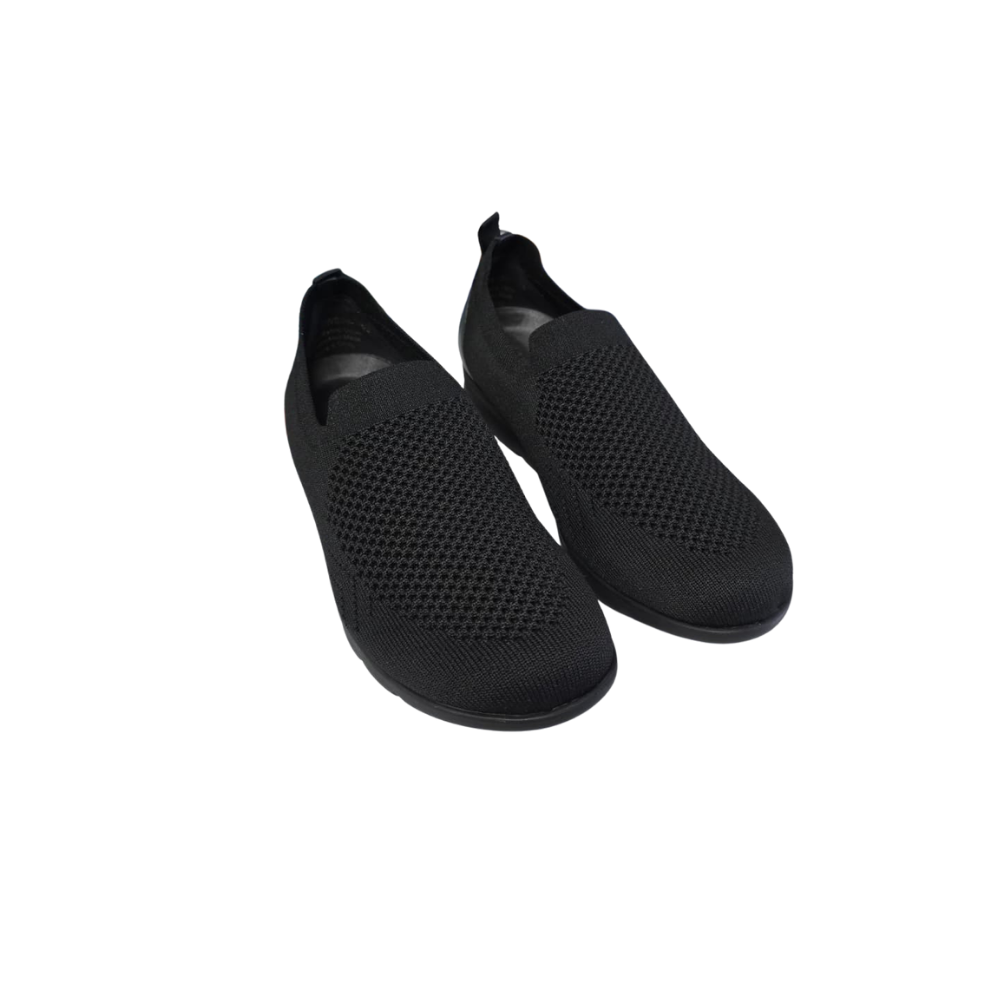 David Tate Women's Ultimate Stretch Slip-On Loafer - Black Stretch