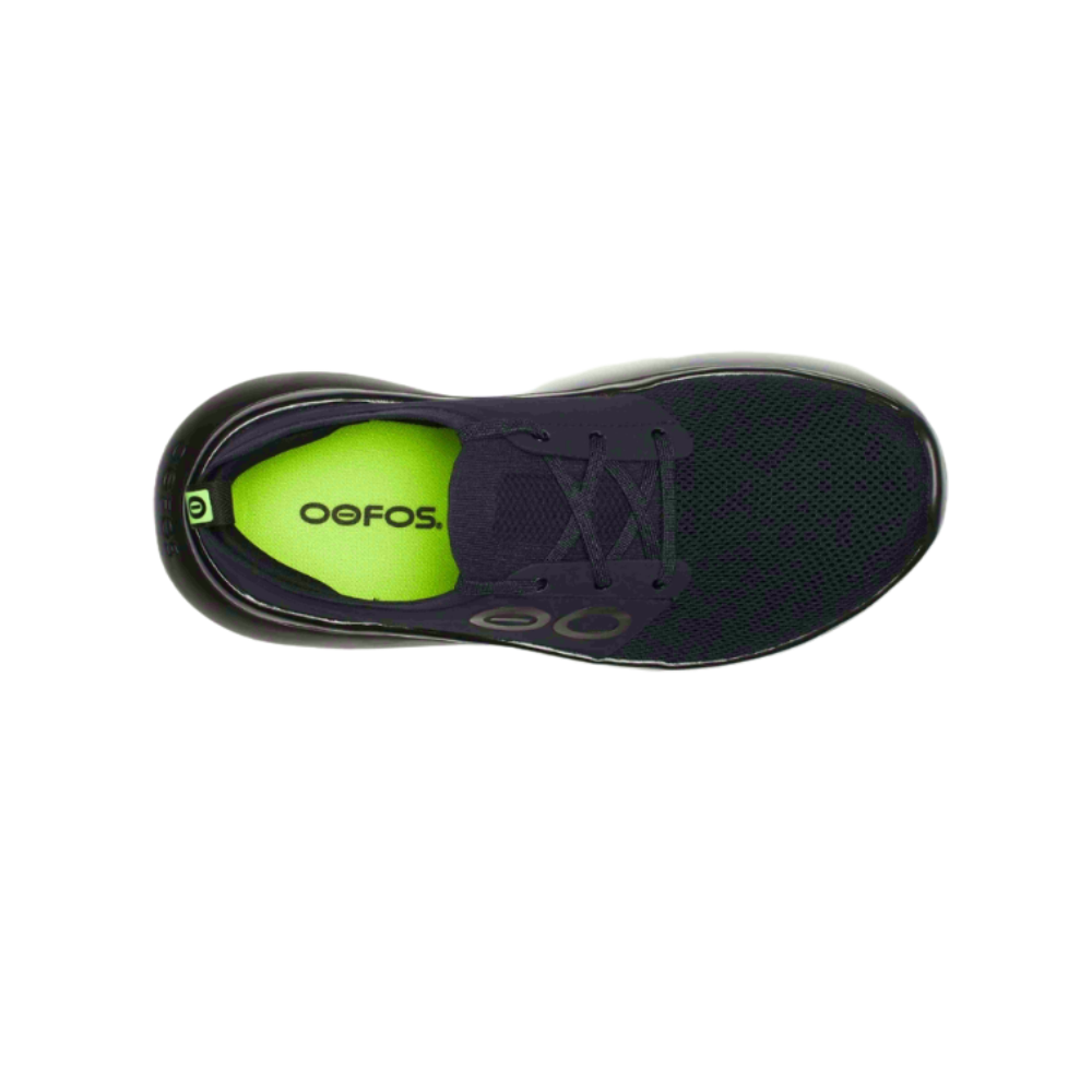 OOFOS Classic Black Men's Lace-Up Shoes - Timeless Oxford Style