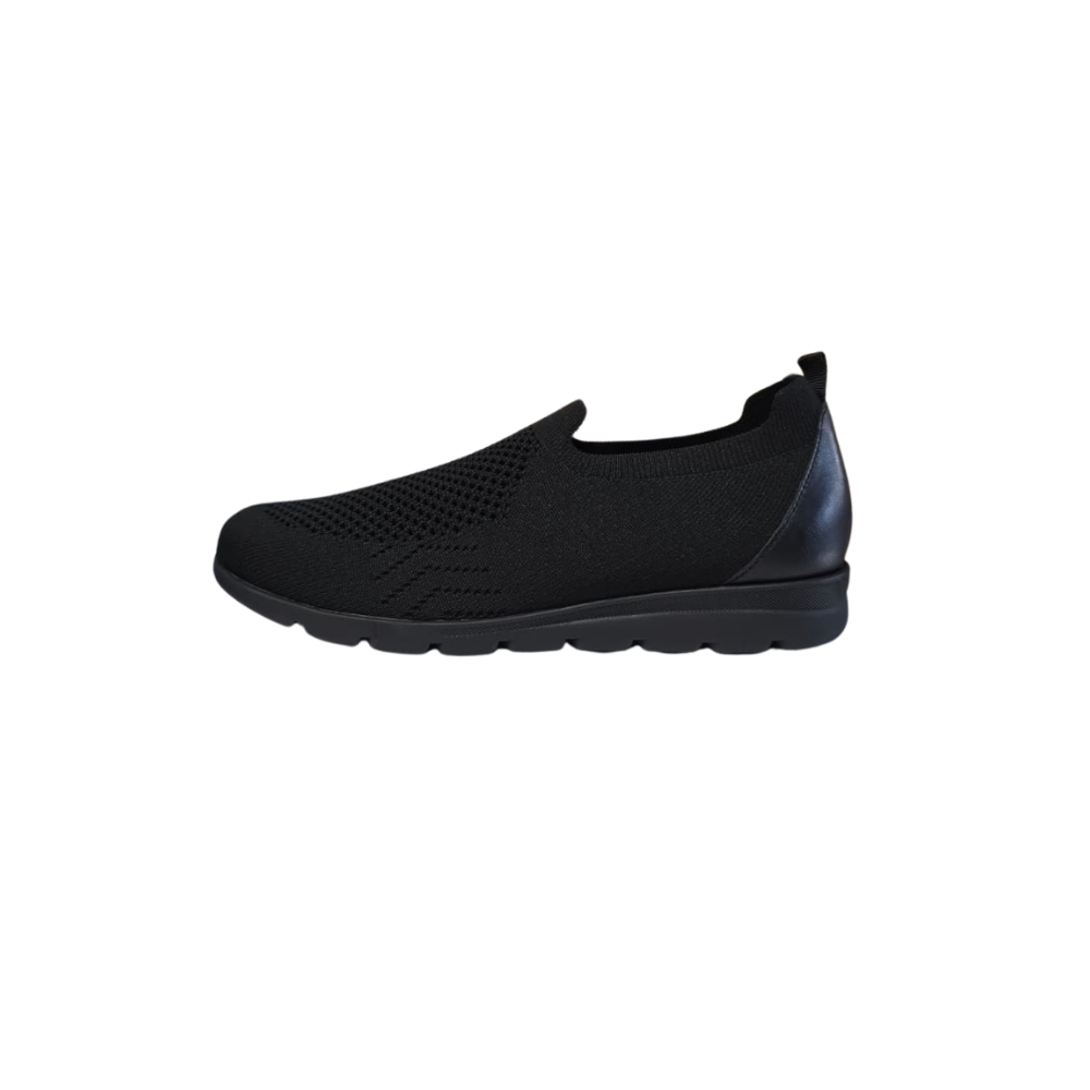 David Tate Women's Ultimate Stretch Slip-On Loafer - Black Stretch