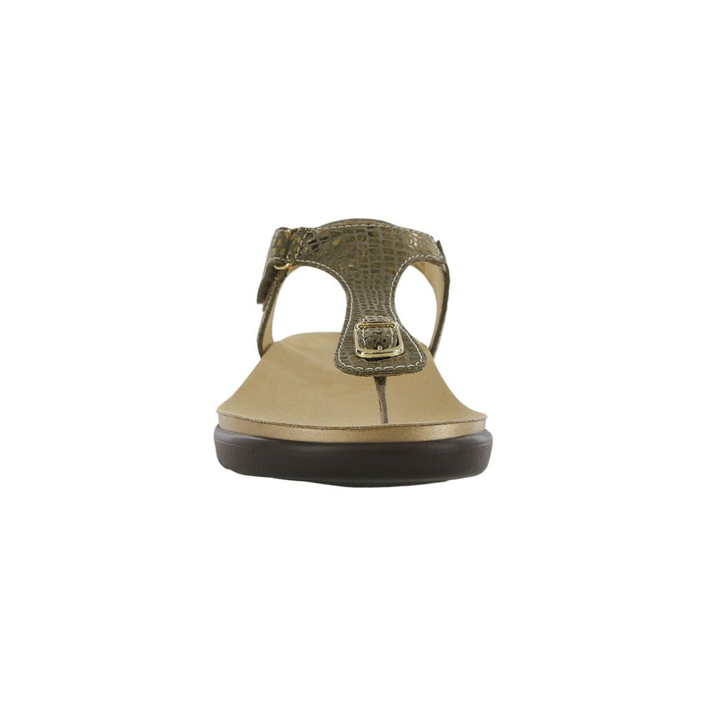 SAS Women's Marina - Leather Comfort Sandal - Olive Gold