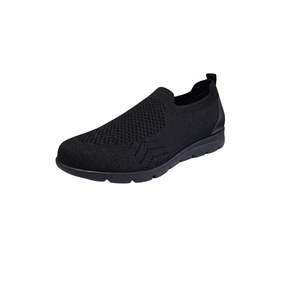 David Tate Women's Ultimate Stretch Slip-On Loafer - Black Stretch
