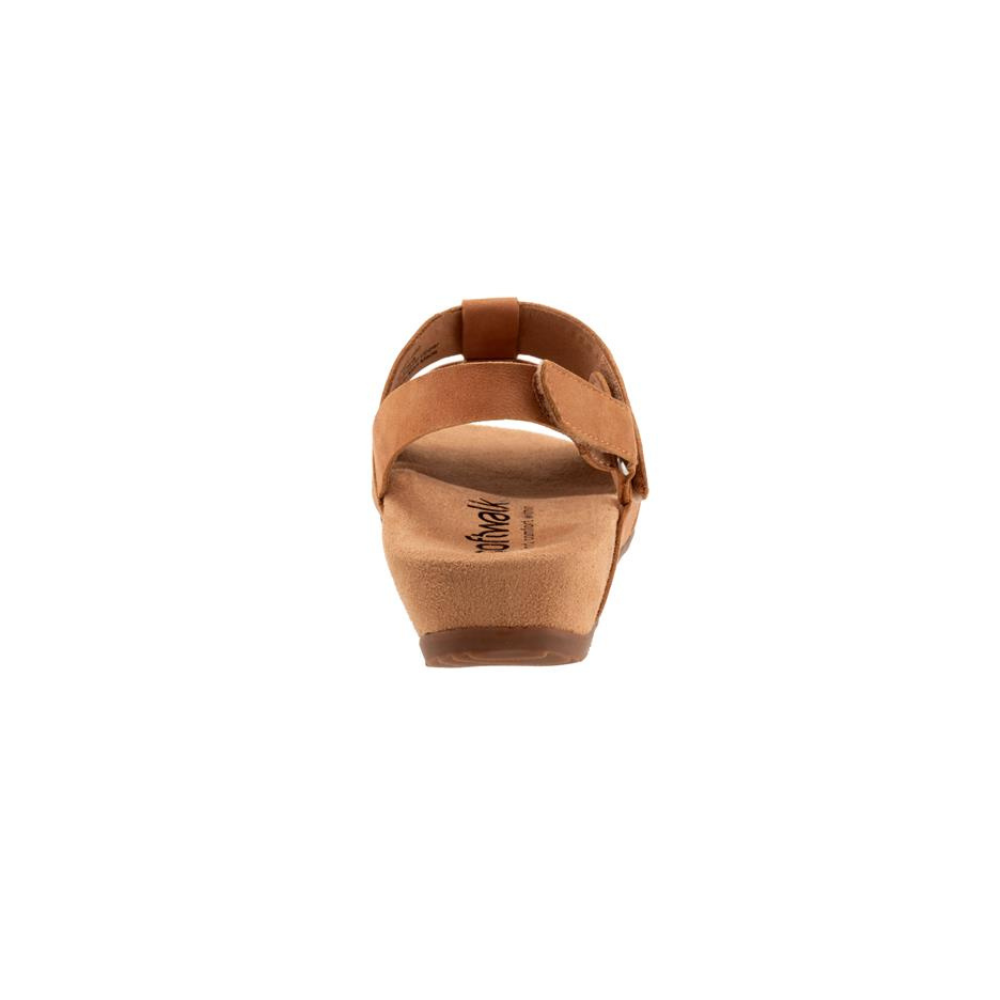 SoftWalk Burnaby Women's Stretch Nubuck Fisherman Sandal - Tan Nubuck